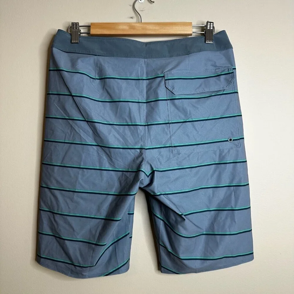 Patagonia Board Shorts Mens 30 Hydropeak Outdoor Striped Beach Stretch Swim Surf